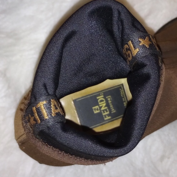 FENDI Knit Sock Boots. Dark Brown. Authentic. SIZE 5 - Picture 14 of 15
